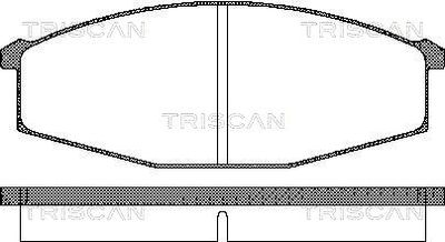 811014127 TRISCAN Комплект тормозных колодок, дисковый тормоз