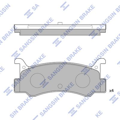 SP1215 Hi-Q Комплект тормозных колодок, дисковый тормоз