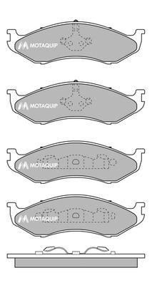 LVXL136 MOTAQUIP Комплект тормозных колодок, дисковый тормоз