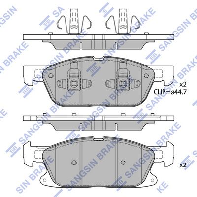 SP4251 Hi-Q Комплект тормозных колодок, дисковый тормоз