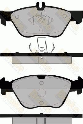 PA1105 Brake ENGINEERING Комплект тормозных колодок, дисковый тормоз