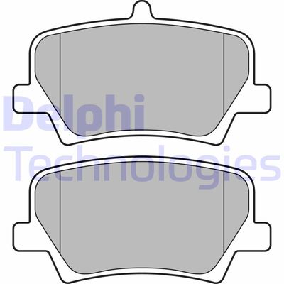 LP3434 DELPHI Комплект тормозных колодок, дисковый тормоз