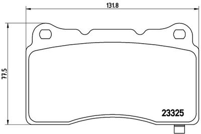 P09004 BREMBO Комплект тормозных колодок, дисковый тормоз