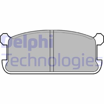 LP286 DELPHI Комплект тормозных колодок, дисковый тормоз