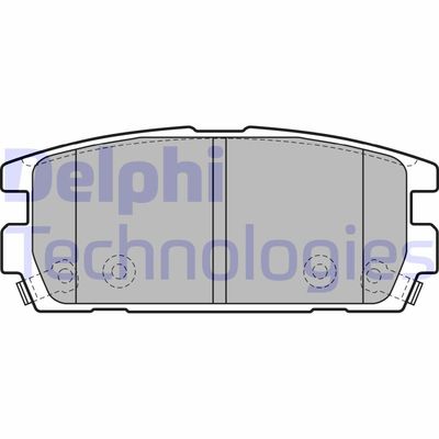 LP1930 DELPHI Комплект тормозных колодок, дисковый тормоз