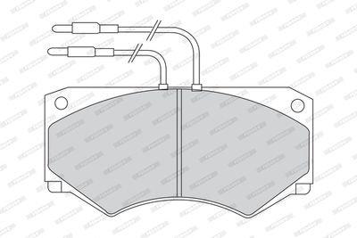 FVR492 FERODO Комплект тормозных колодок, дисковый тормоз