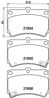 PCP1253 DON Комплект тормозных колодок, дисковый тормоз