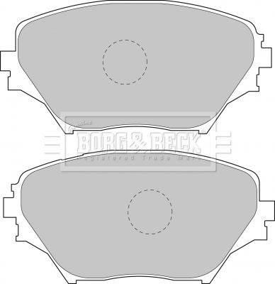 BBP1803 BORG & BECK Комплект тормозных колодок, дисковый тормоз