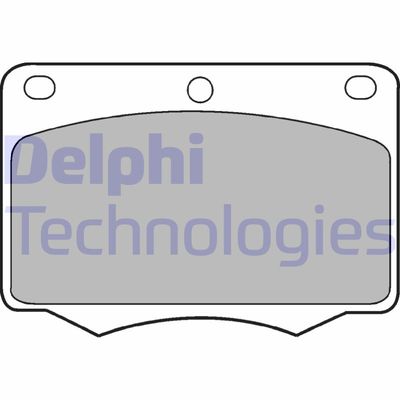 LP184 DELPHI Комплект тормозных колодок, дисковый тормоз