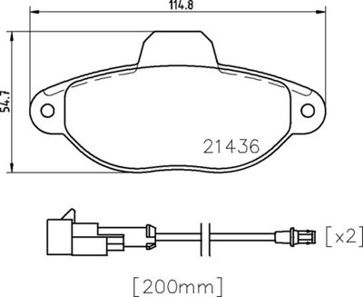 P24147X BREMBO Комплект тормозных колодок, дисковый тормоз