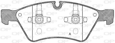 BPA117900 OPEN PARTS Комплект тормозных колодок, дисковый тормоз