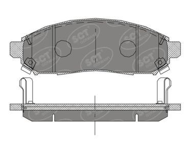 SP391PR SCT - MANNOL Комплект тормозных колодок, дисковый тормоз