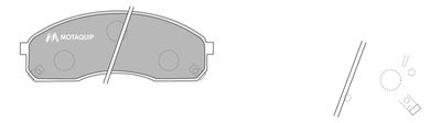 LVXL1151 MOTAQUIP Комплект тормозных колодок, дисковый тормоз