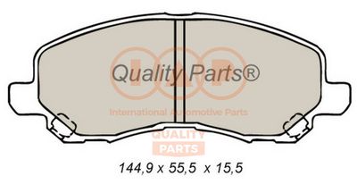 70412093 IAP QUALITY PARTS Комплект тормозных колодок, дисковый тормоз