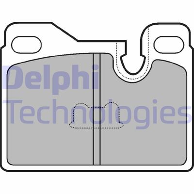 LP486 DELPHI Комплект тормозных колодок, дисковый тормоз