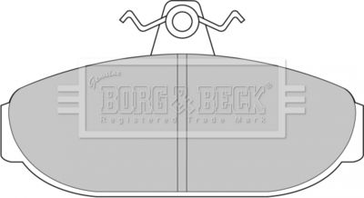 BBP1079 BORG & BECK Комплект тормозных колодок, дисковый тормоз