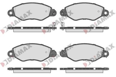 N09777 DIAMAX Комплект тормозных колодок, дисковый тормоз