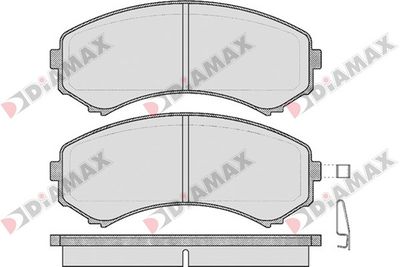 N09210 DIAMAX Комплект тормозных колодок, дисковый тормоз