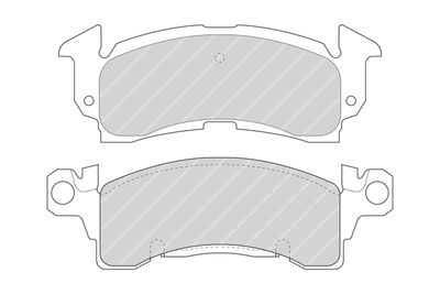 FDB144 FERODO Комплект тормозных колодок, дисковый тормоз