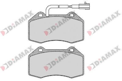 N09534 DIAMAX Комплект тормозных колодок, дисковый тормоз