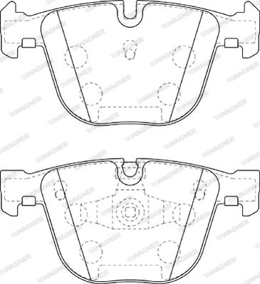 WBP23731A WAGNER Комплект тормозных колодок, дисковый тормоз