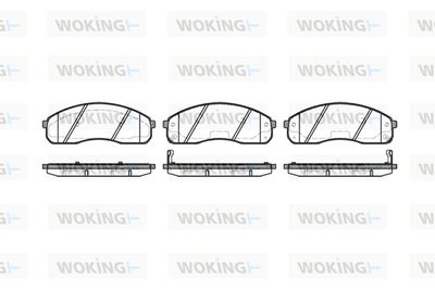 P921302 WOKING Комплект тормозных колодок, дисковый тормоз