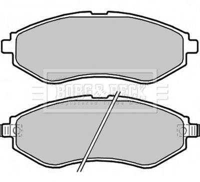 BBP2324 BORG & BECK Комплект тормозных колодок, дисковый тормоз