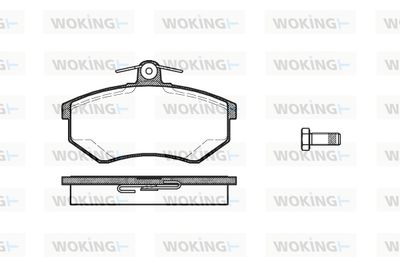 P034320 WOKING Комплект тормозных колодок, дисковый тормоз