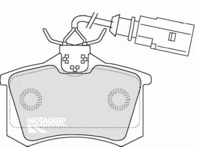 LVXL1097 MOTAQUIP Комплект тормозных колодок, дисковый тормоз