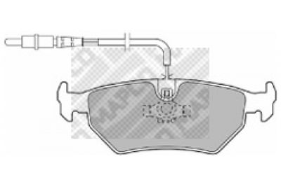 6497 MAPCO Комплект тормозных колодок, дисковый тормоз