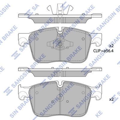 SP1862 Hi-Q Комплект тормозных колодок, дисковый тормоз