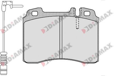 N09336A DIAMAX Комплект тормозных колодок, дисковый тормоз