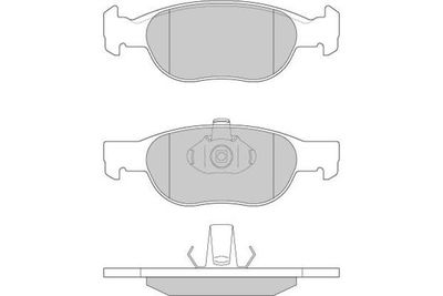 120770 E.T.F. Комплект тормозных колодок, дисковый тормоз
