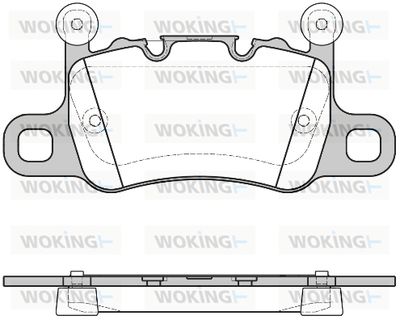P1498310 WOKING Комплект тормозных колодок, дисковый тормоз