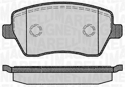 363916060347 MAGNETI MARELLI Комплект тормозных колодок, дисковый тормоз