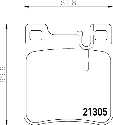 PCP1320 DON Комплект тормозных колодок, дисковый тормоз