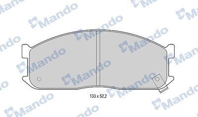 MBF015585 MANDO Комплект тормозных колодок, дисковый тормоз