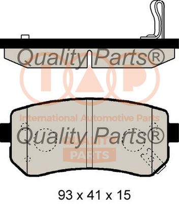 70421073 IAP QUALITY PARTS Комплект тормозных колодок, дисковый тормоз