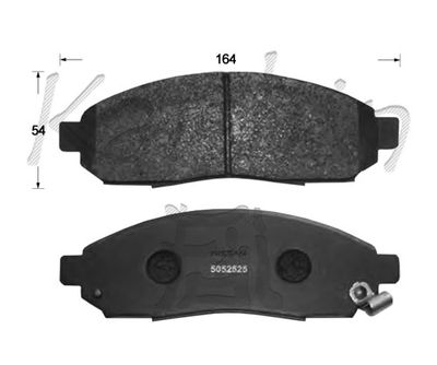 FK1267 KAISHIN Комплект тормозных колодок, дисковый тормоз