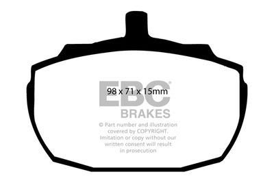 DP2243 EBC Brakes Комплект тормозных колодок, дисковый тормоз