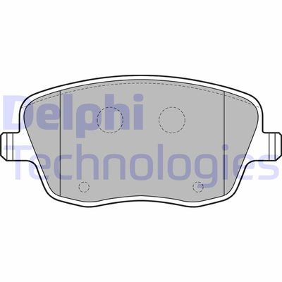 LP1728 DELPHI Комплект тормозных колодок, дисковый тормоз