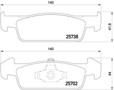 P68060 BREMBO Комплект тормозных колодок, дисковый тормоз