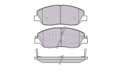 Y02502 ASHUKI by Palidium Комплект тормозных колодок, дисковый тормоз