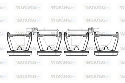 P996302 WOKING Комплект тормозных колодок, дисковый тормоз