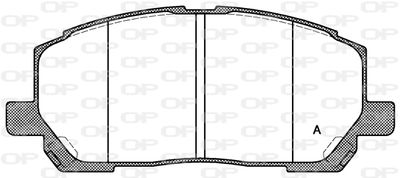 BPA085500 OPEN PARTS Комплект тормозных колодок, дисковый тормоз