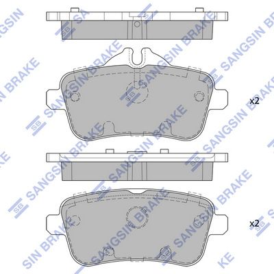 SP1909 Hi-Q Комплект тормозных колодок, дисковый тормоз