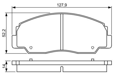 0986495339 BOSCH Комплект тормозных колодок, дисковый тормоз