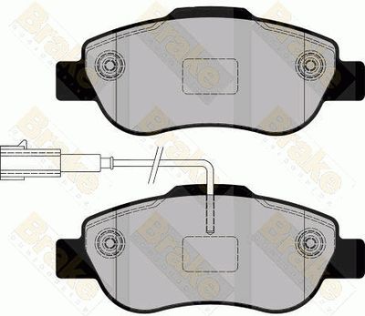 PA1761 Brake ENGINEERING Комплект тормозных колодок, дисковый тормоз