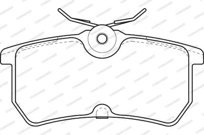 WBP23353A WAGNER Комплект тормозных колодок, дисковый тормоз