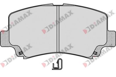 N09296 DIAMAX Комплект тормозных колодок, дисковый тормоз